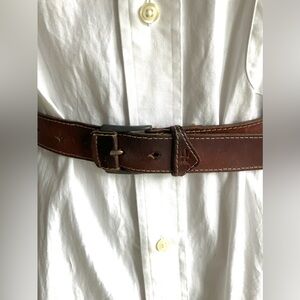 Enrico Vintage Brown Leather Belt